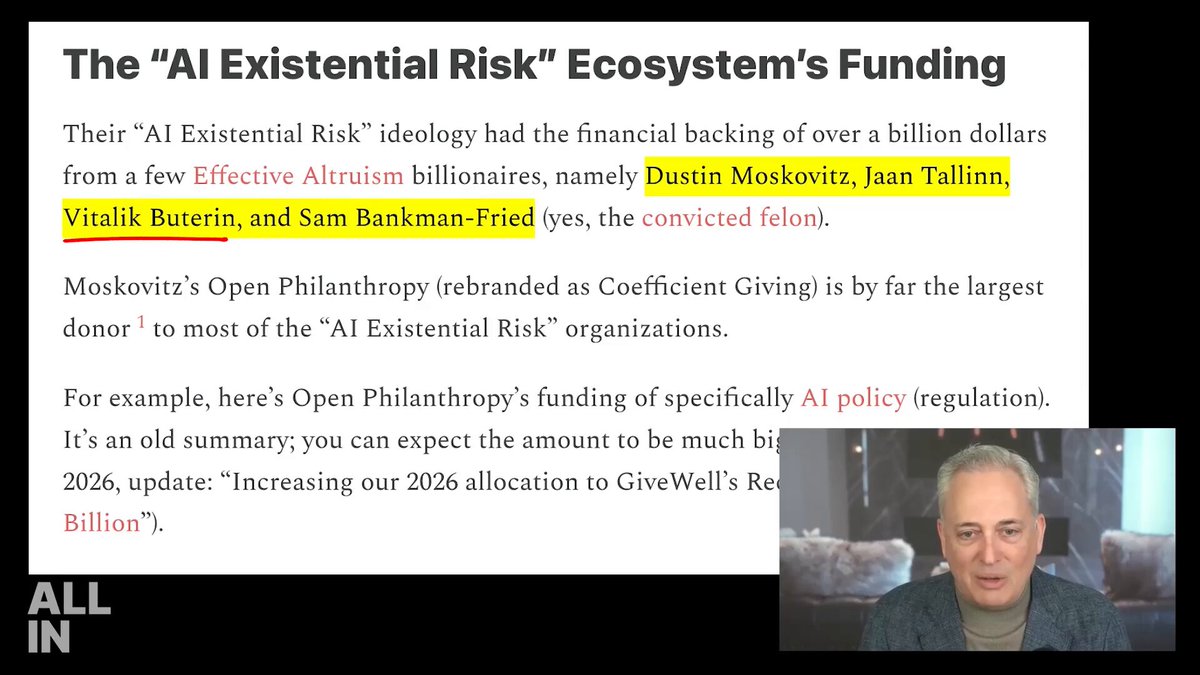🚨 BOMBSHELL: Former White House AI & Crypto Czar David Sack...