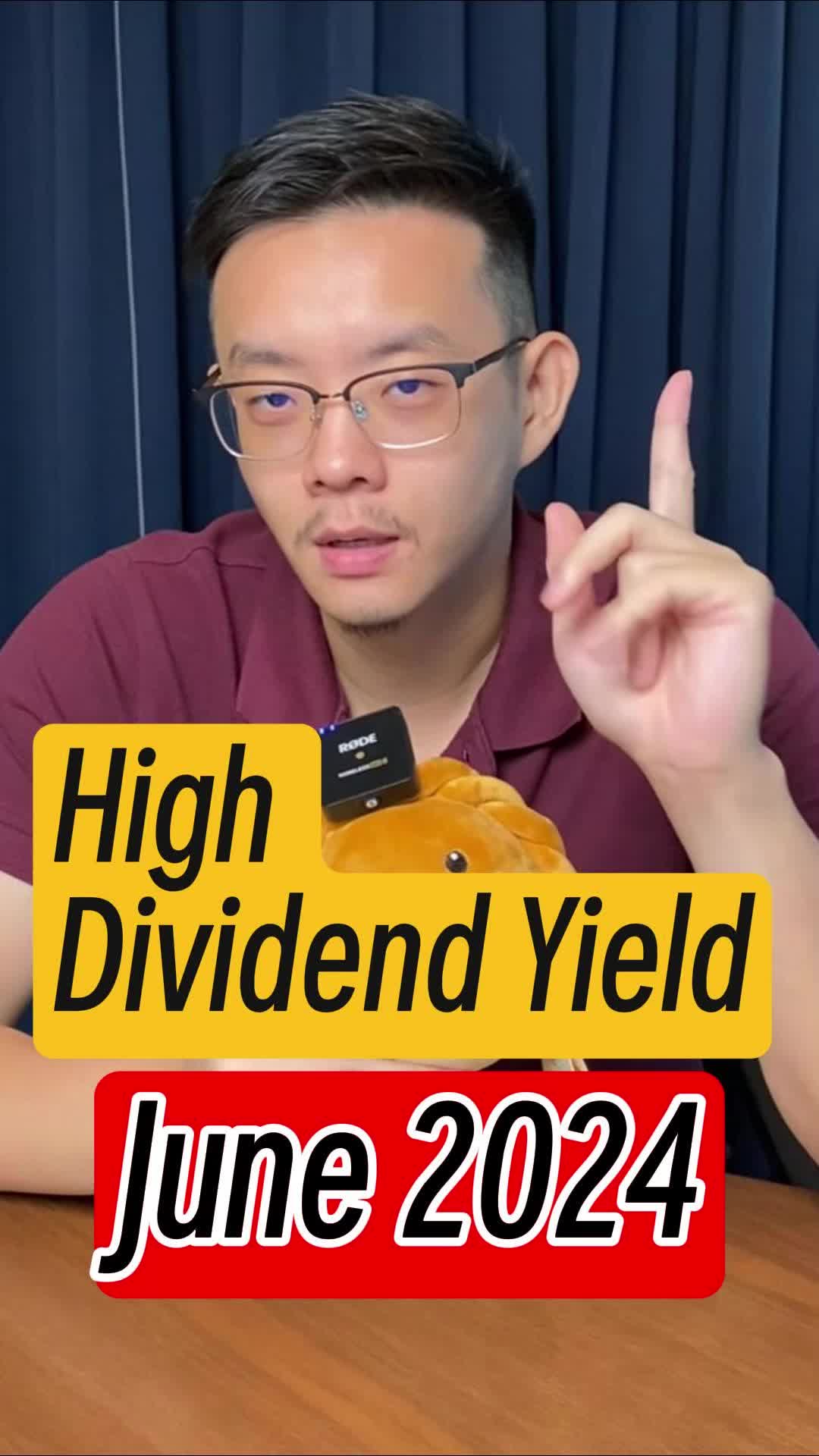 High dividend yield stocks in June 2024