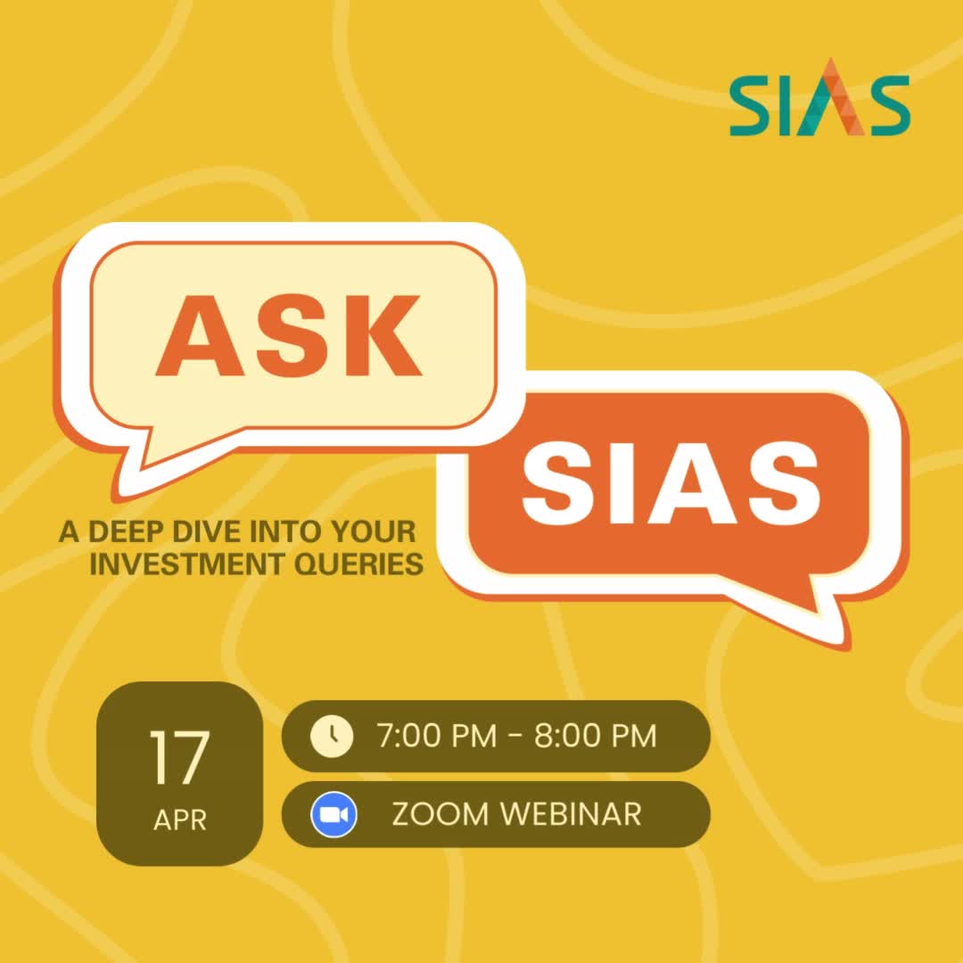 免费网络研讨会-向 SIAS 询问您的投资相关问题！