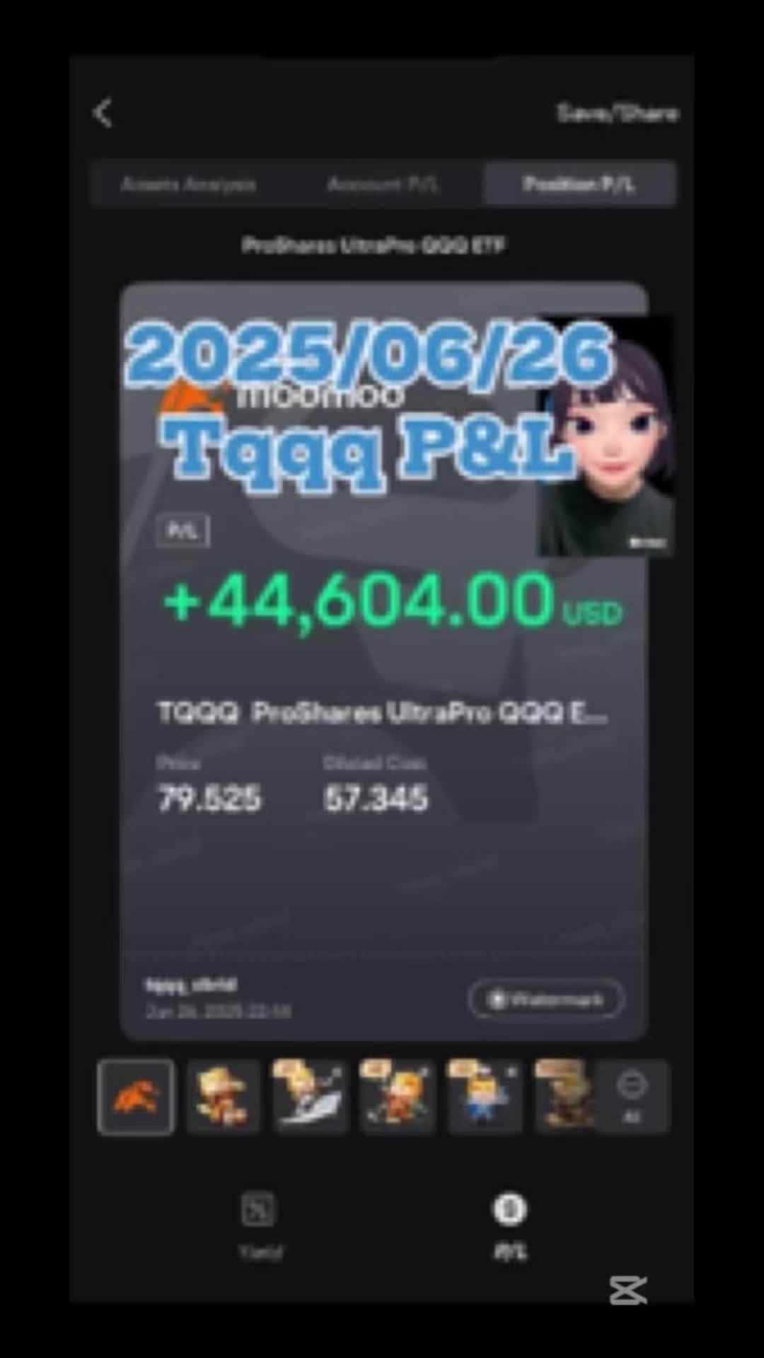2025/06/26  Tqqq P&L 更新