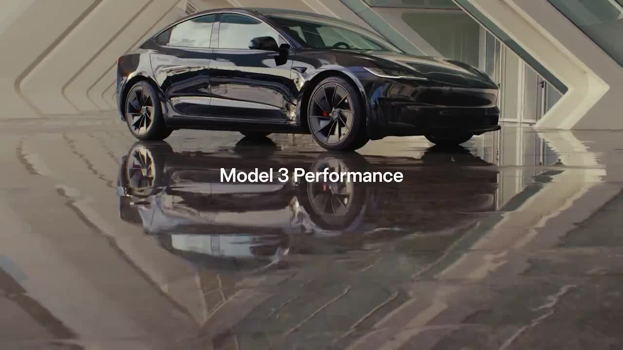 テスラモデル3のパフォーマンスデザインを説明するビデオ