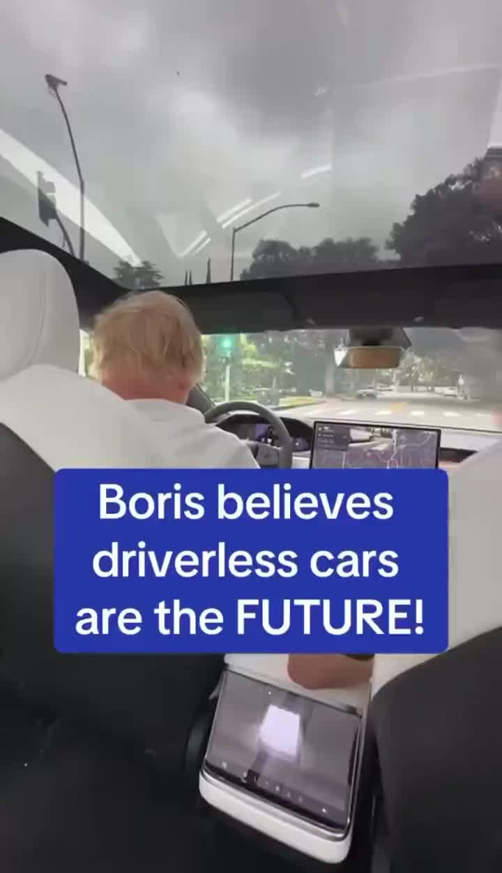 Former UK PM Boris Johnson was blown away after tested Tesla FSD