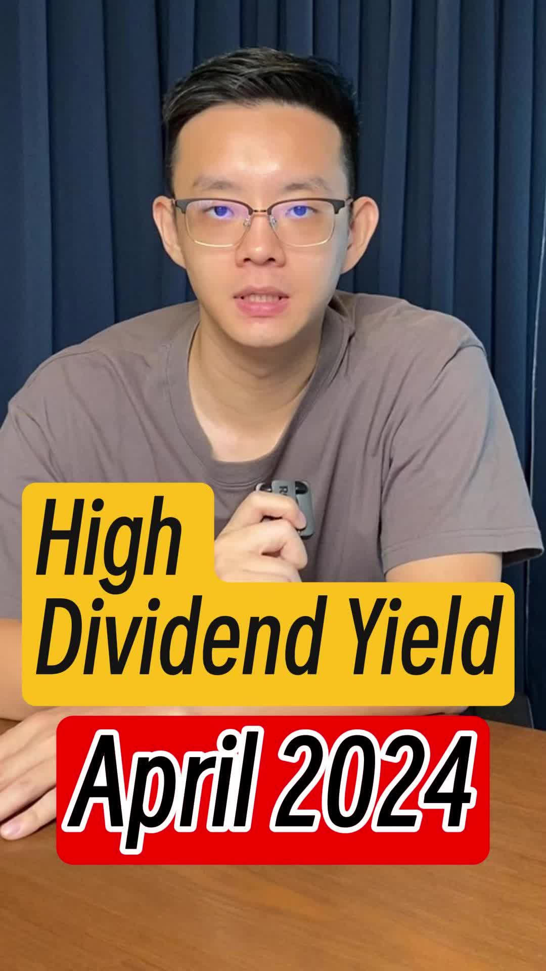 High Dividend Yield Stocks Apr 2024
