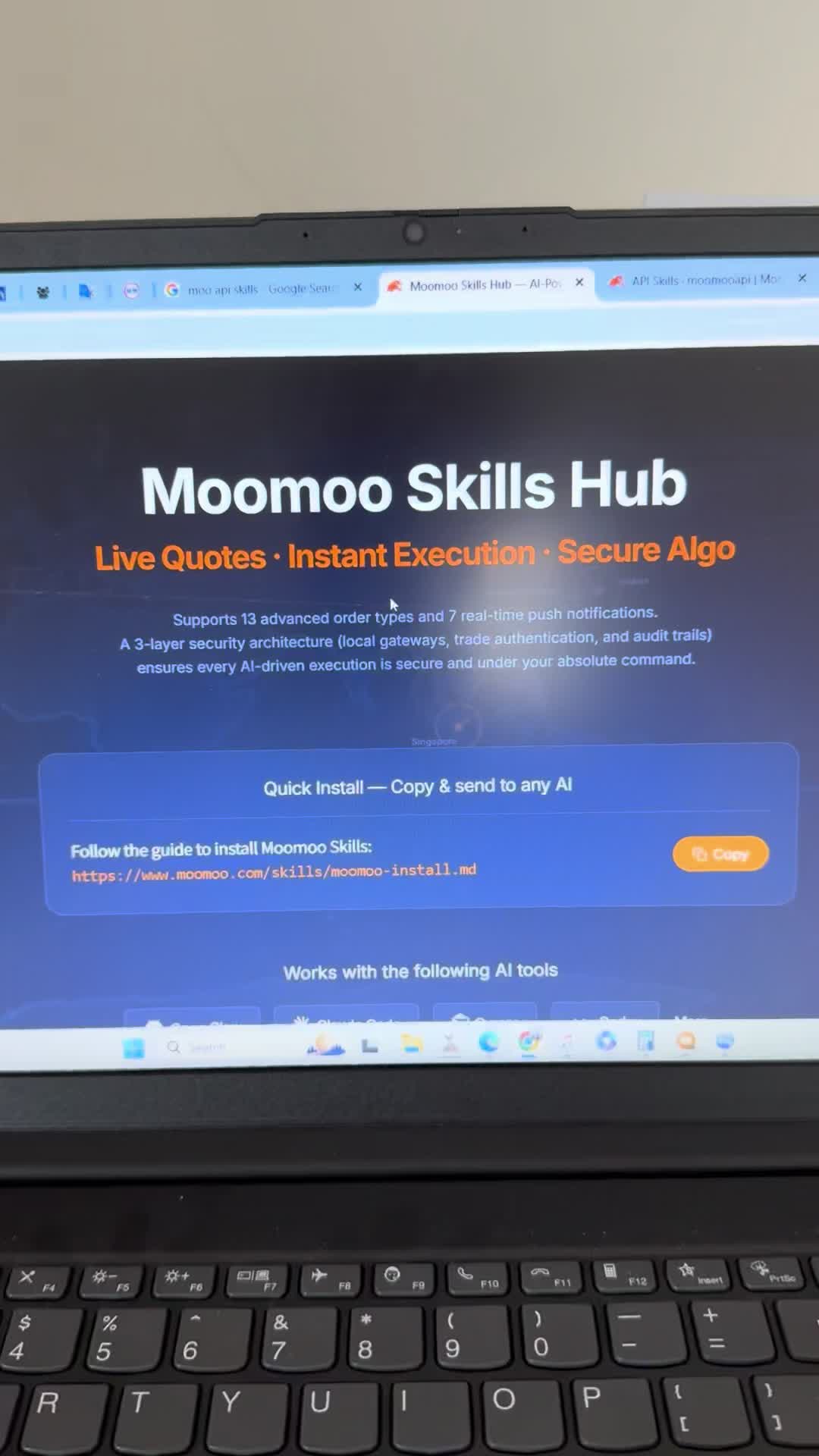 Here’s a video of my personal experience! #Moomoo API Skills