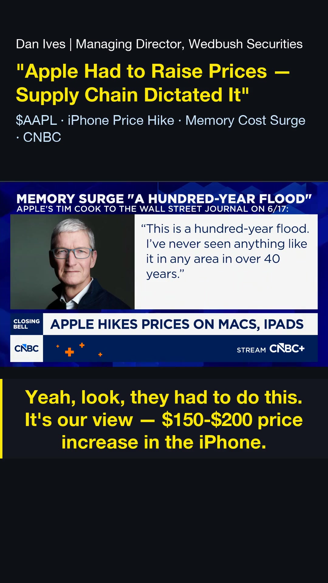 ⏱️ 28 Seconds: Understanding Why Apple HAD to Raise Prices