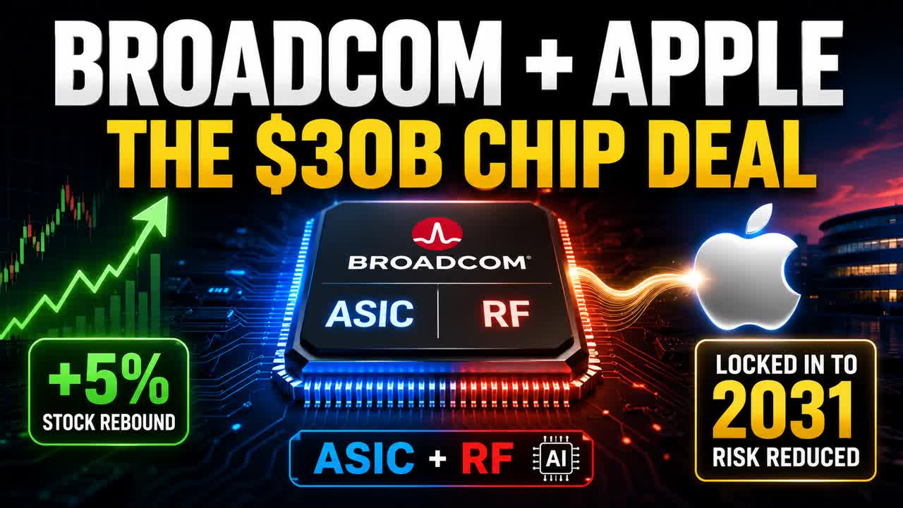 $30B, Locked to 2031: The Apple Deal Behind Broadcom's 5% Pop