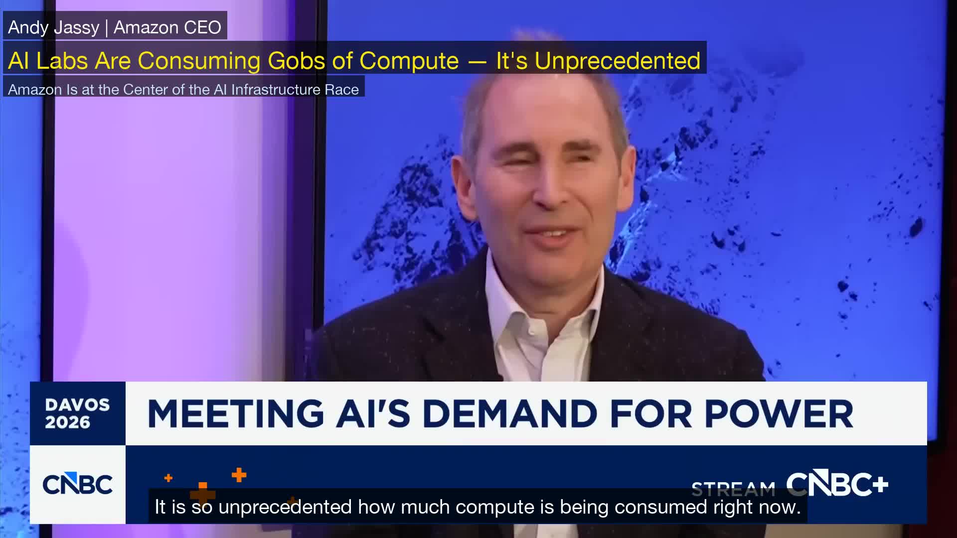 亚马逊CEO:“AI实验室正在消耗大量的计算资源——这是前所未有的”