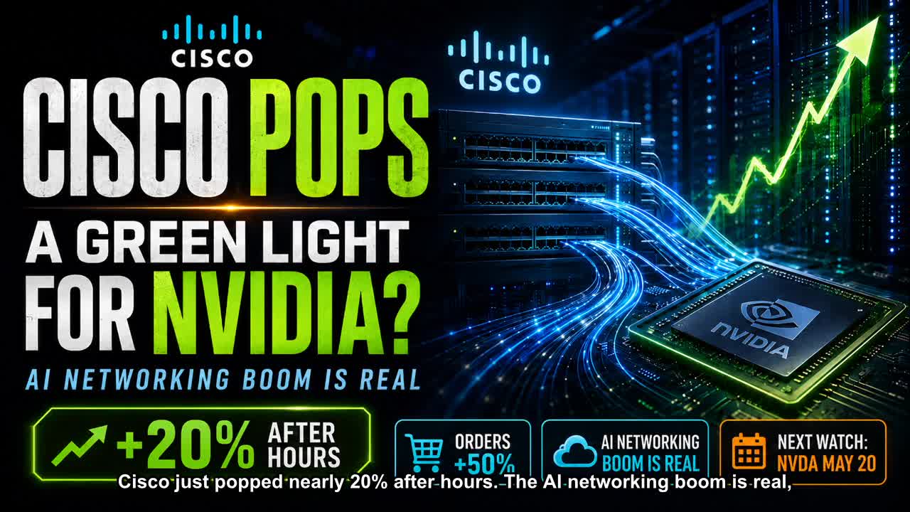 Cisco Just Popped ~20% After Hours — Is Nvidia Next?