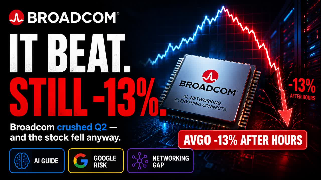 ブロードコム、全項目で予想上回るも株価は13%下落 ― その理由