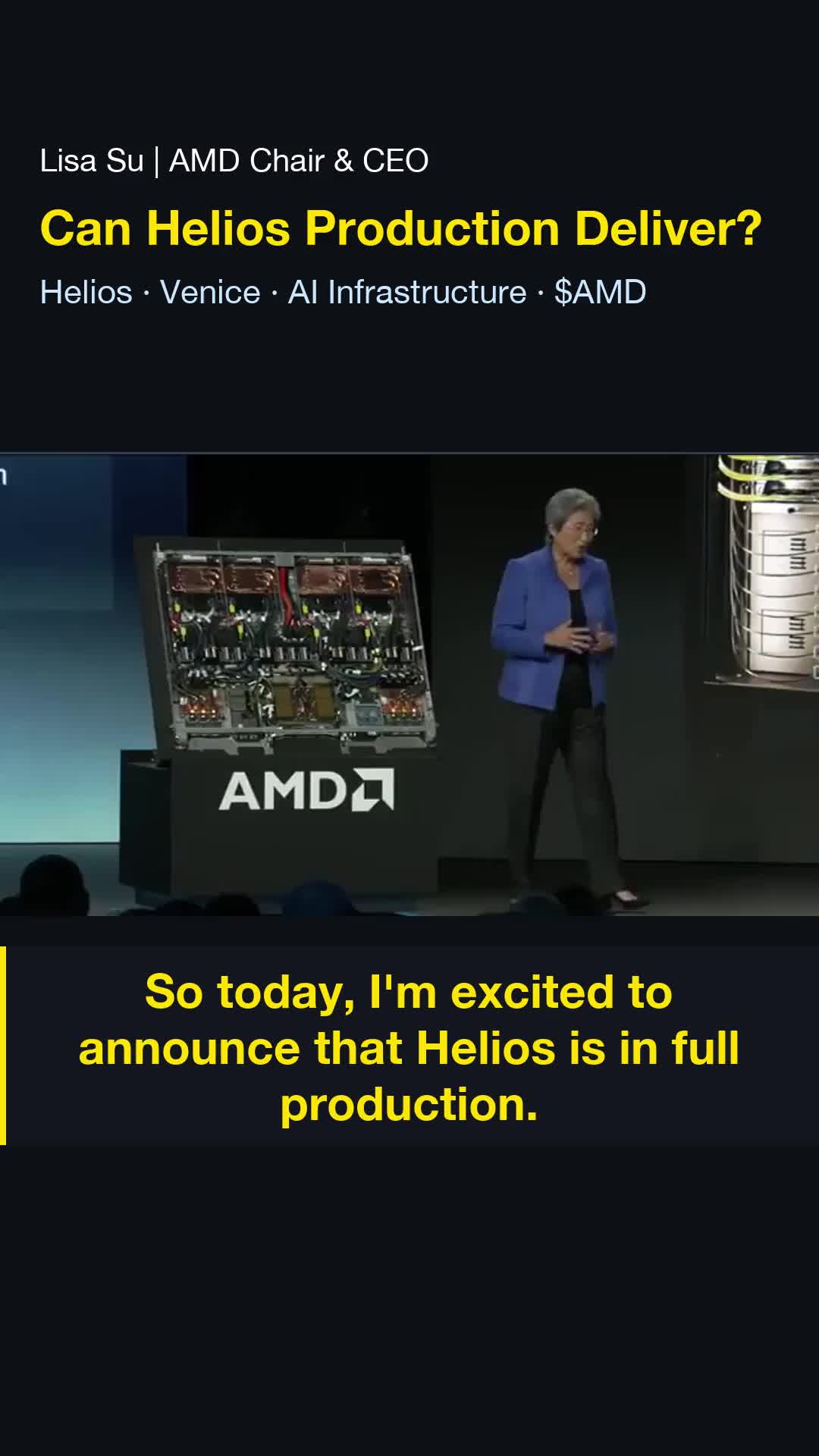 จุดเช็คพยากรณ์ถัดไปของ AMD ใน Q2: การผลิต Helios จะส่งมอบได้ตามเป้าไหม?
